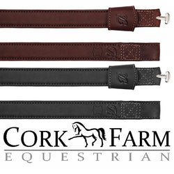 Bates Webbers with Luxe Leather Single Strap Stirrup Leathers Brown/Black 60-80