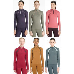 LeMieux Young Rider Mia Mesh Base Layer Long Sleeve Technical Wicking Shirt Top