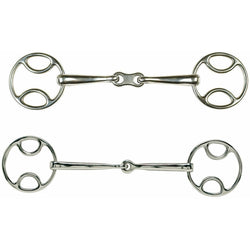 Lorina Single Jointed/French Link Loop Ring Wilkie Snaffle 4'4.5' 5' 5.5' 6'