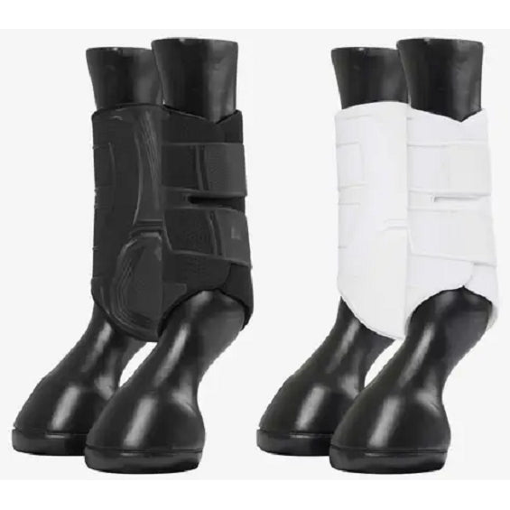 LeMieux Technical Brushing Boot Lightweight Low Profile Seamless Black/White M/L