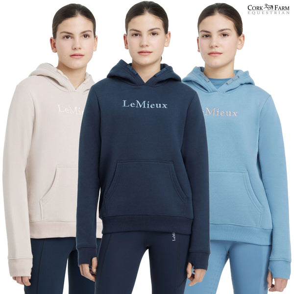 LeMieux Young Rider Classique Hoodie Hooded Sweatshirt Top Teens Kids Age 7-14