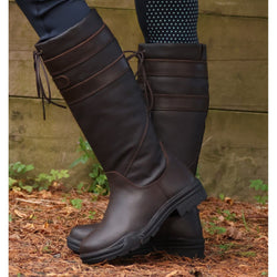 Brogini Longridge Piccino Kids Childs Waterproof Lined Country Yard Boots Brown