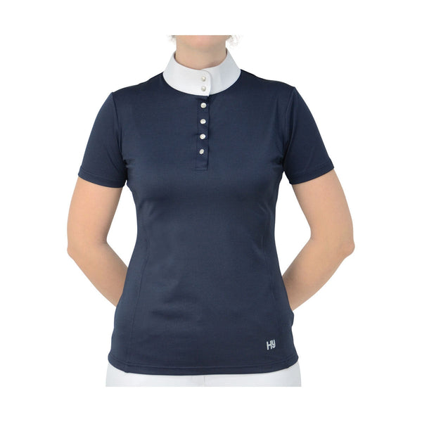 HyFASHION Joanna Glam Ladies Show Shirt Competition Sparkle Bling Navy XS-XL