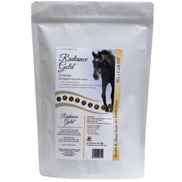 CEC Equine Supplements Radiance Gold Cush Off Veteran Coat and Digestive Health