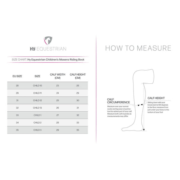 Hy Equestrian Masera Riding Boot Childrens Long Field Boot Black/Oxblood 10 - 2