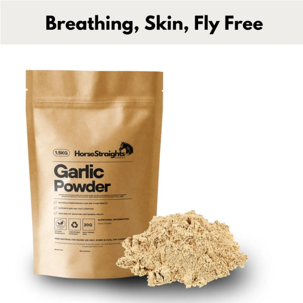 Horse Straights Direct Garlic Powder Breathing Skin Wellbeing Natural Supplement