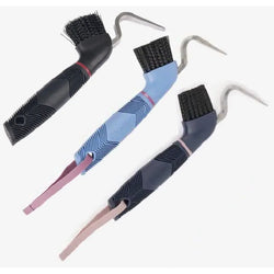 LeMieux Heavy Duty Hoof Pick with Brush Ergonomic Handle Soft Secure Quality