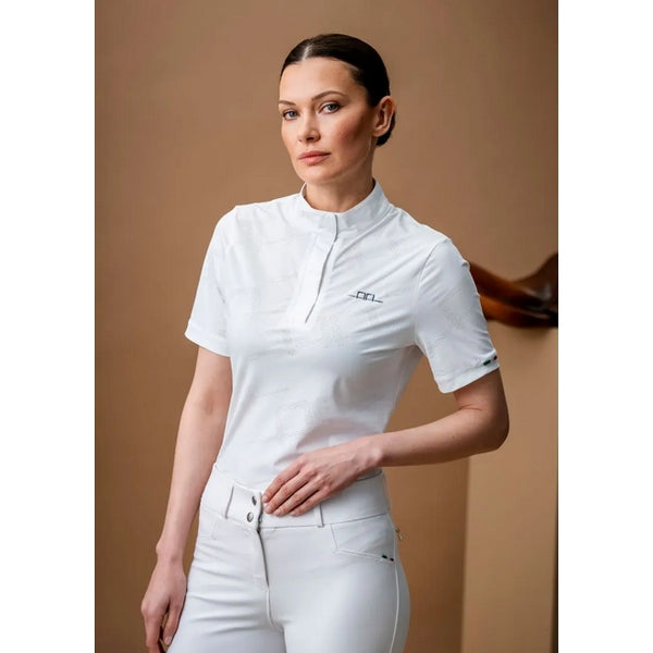 Horseware AA Elena Short Sleeve Show Shirt Ladies Competition Top Blouse White