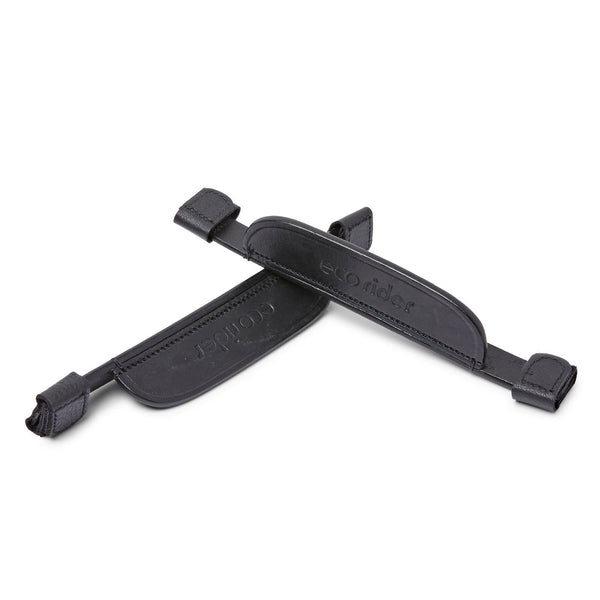 EcoRider Leather Blinkers Soft EcoLeather Touch Tape Fastening Cheek Black/Brown
