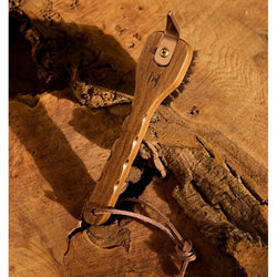 Horseware Signature Hoof Pick Ergonomic Wooden Handle and Natural Fibre Bristles