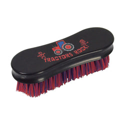 Hy Equestrian Tractors Rock Face Brush Horse and Pony Grooming Brush For Kids