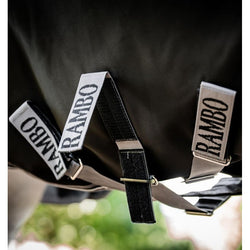 Horseware Rambo 1680D Vari-Layer Turnout Rug 250g Medium Black Navy 5'6'-7'3'