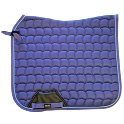 Gallop Deluxe Dressage Saddle Pad Square Quilted Saddle Cloth Navy Cob/Full/XFul