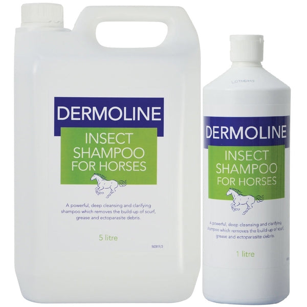 Dermoline Insect Horse Shampoo Removes Lice Mites Ectoparasites Skin Cleanser