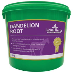 Global Herbs Dandelion Root Kidney Liver Digestion Detox Herbal Horse Supplement