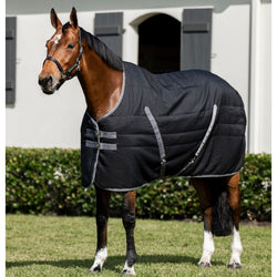 Horseware Rambo Stable Rug Microfibre Lined Heavyweight Navy/Black 400g 5'0-7'3'