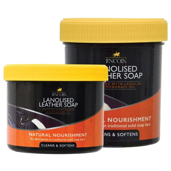 Lincoln Lanolised Leather Soap Cleans and Softens Leather Tack Nourishing Lanolin
