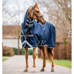 Horseware Amigo 1200d Integrated Turnout Rug Lightweight 50g Black Navy 5'6-7'3'