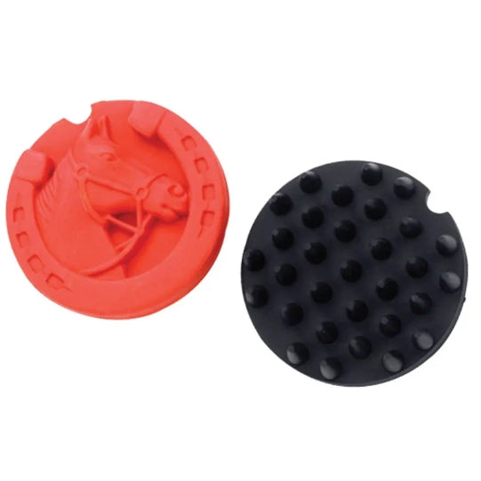 Lincoln Horse Head Rubber Curry Comb Grooming Brush Deep Cleanse and Remove Dirt