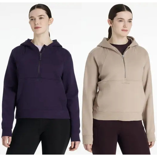 LeMieux Henrietta Half Zip Hoodie Soft Warm Brushed Fleece Riding Hoody UK6-18