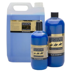 Supreme Products Blue Shampoo Colour Enhancing For Grey White Horses 500ml 1L 5L