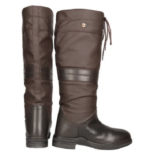 Hy Equestrian Mossley Country Boot Leather and Synthetic Long Waterproof Boots