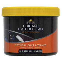 Lincoln Heritage Leather Cream One Step Tack Cleaner Cleans Nourishes Polishes