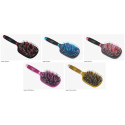 LeMieux Tangle Tidy Plus Mane and Tail Brush Wavy Cushion Detangler Horse Grooming