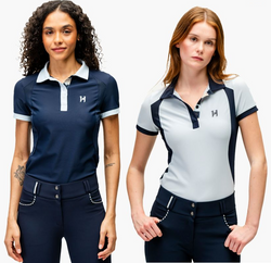 Horseware Newmarket Polo Ladies Stretch Breathable Wicking Quick Dry Riding Top