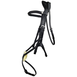 EcoRider Freedom Grackle Bridle Anatomical Comfort Padded Leather Black/Brown