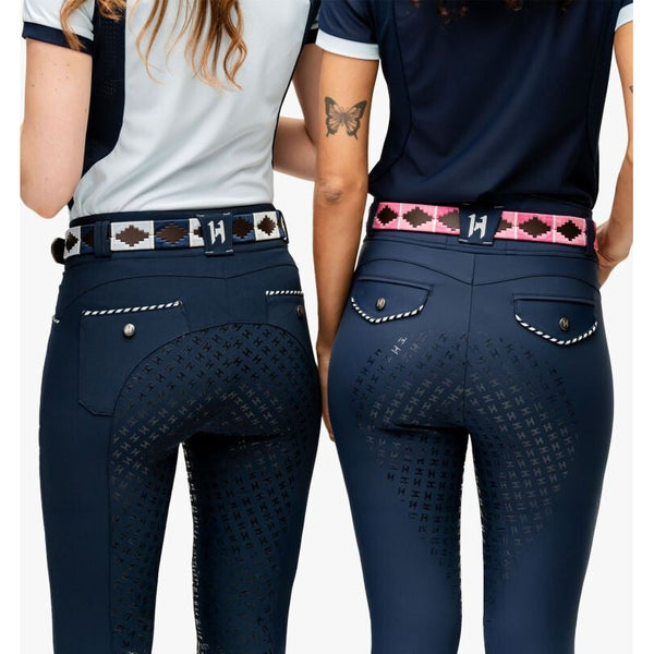 Horseware Ladies Newmarket Polo Buffalo Leather Belt With Gunmetal Buckle 80-110