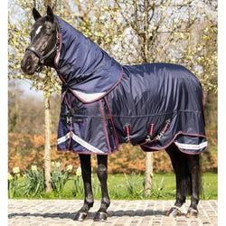 LeMieux Kudos Thermo Layer Turnout Rug 100g + Hood Lightweight 1680d 5'6'-7'3'