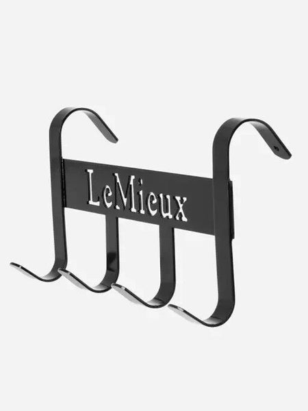 LeMieux Headcollar Hanger Versatile Over Door 4 Hook Bridle Yard Tidy Black/Navy