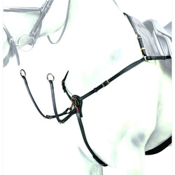 Selleria Equipe Double Regulation Running Martingale BP08 Black/Brown All Sizes
