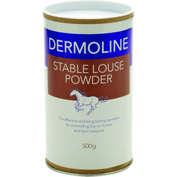 Dermoline Stable Louse Powder Easy Use Lice Parasite Deterrent Horse Pony 500g
