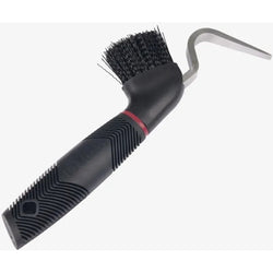 LeMieux Heavy Duty Hoof Pick with Brush Ergonomic Handle Soft Secure Quality
