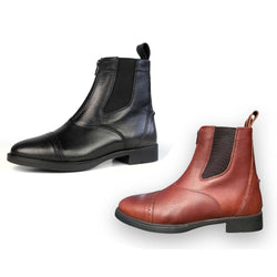Brogini Chelmsford Leather Jodhpur Boots Short Riding Boot Black/Brown Adults