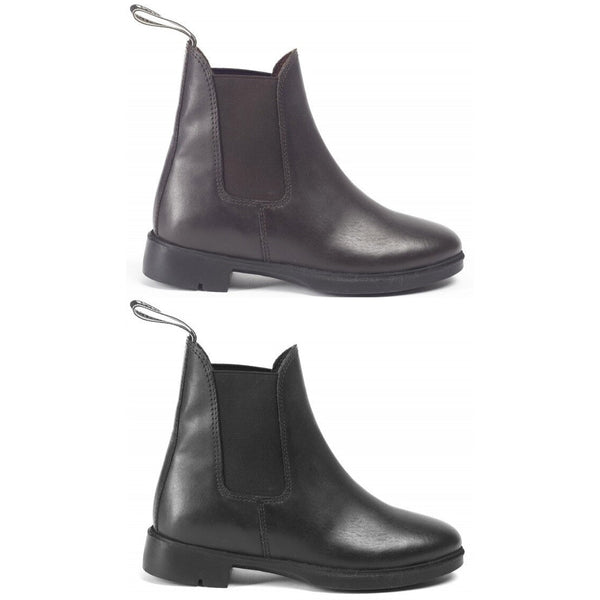 Brogini Pavia Piccino Kids Short Leather Riding Jodhpur Boots Brown/Black 9-2.5