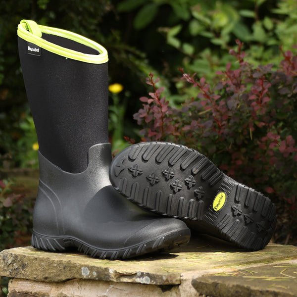 Brogini Belmont Lightweight Muck Boot Ladies Neoprene Wellies With Hi Viz Cuff