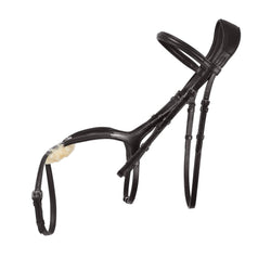 EcoRider SuperLux Grackle Bridle Anatomic Padded Soft Leather Tack Black/Brown
