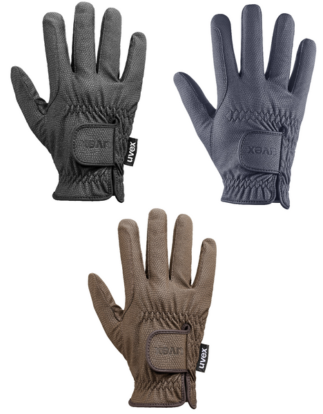 Uvex Sportstyle Winter PU Leather Warm Horse Riding Gloves Black/Blue/Brown 5-11