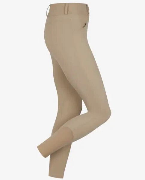 LeMieux Hunter Breeches Ladies Mid-rise Seam Free Suede Knee Beige UK6- 18