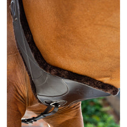 LeMieux Arika Simuwool Contoured Long Stud Girth Anatomic Black/Brown 100-140cm