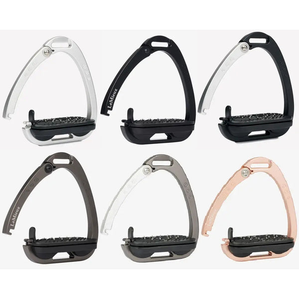 LeMieux Vector Control Safety Stirrups Light Aluminium Impact Ultra Grip New Gen