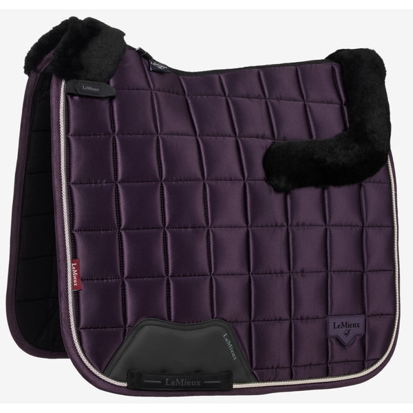 LeMieux Merino+ Loire Dressage Square Rolled Edge Friction Free Contrast Juniper