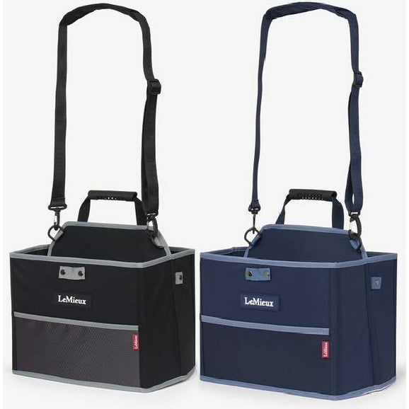 LeMieux Collapsible Storage Tote Flat Packaway Travel Yard Storage Black/Navy
