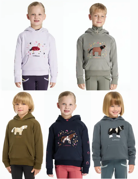 LeMieux Mini Romi Hoodie Hoody Brushed Cotton Little Kids Hooded Jumper Age 3-10