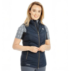 Horseware Ladies Stride Gilet Padded Showerproof Body Warmer Navy/Blue/Soft Mint