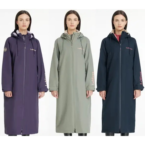 LeMieux HydroShield Robe Coat Waterproof Warm Long Fleece Lined Winter Riding