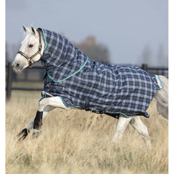 Horseware Rhino Plus Pony Turnout Rug 1000d + Hood Mediumweight 250g 3'9'-5'9'